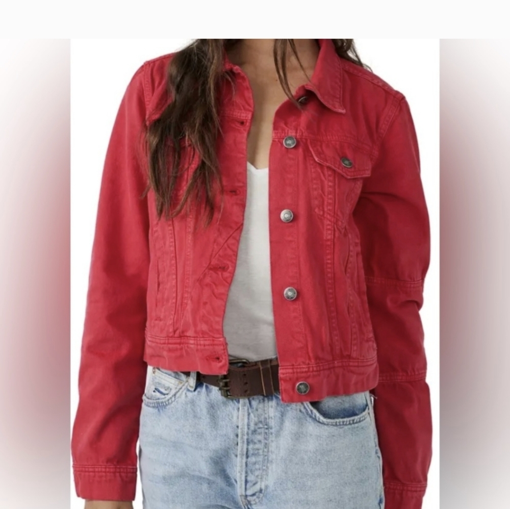 NWOT Free  People  Rumors cotton Jean jacket